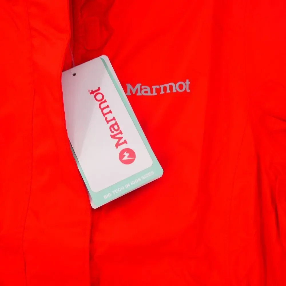 NEW Marmot Girl's Medium PreCip Eco Rain Lightweigt Jacket Victory Red